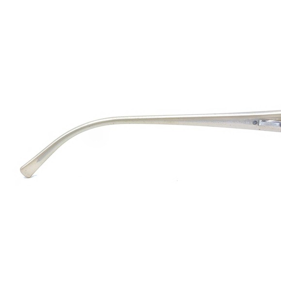 Prada VPR 66H 3BQ-1O1 Silver Beige Rectangle Eyeglasses Frames 52-16 135 Italy - Picture 10 of 12